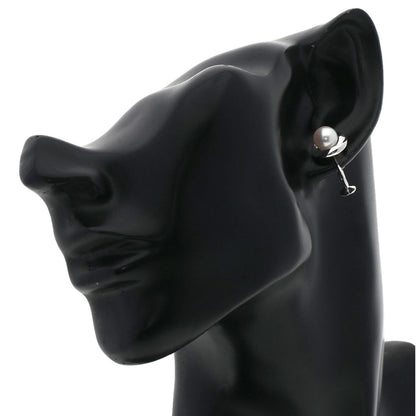 MIKIMOTO Pearl Pearl Earring Silver Ladies [Used]