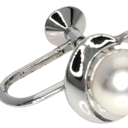 MIKIMOTO Pearl Pearl Earring Silver Ladies [Used]