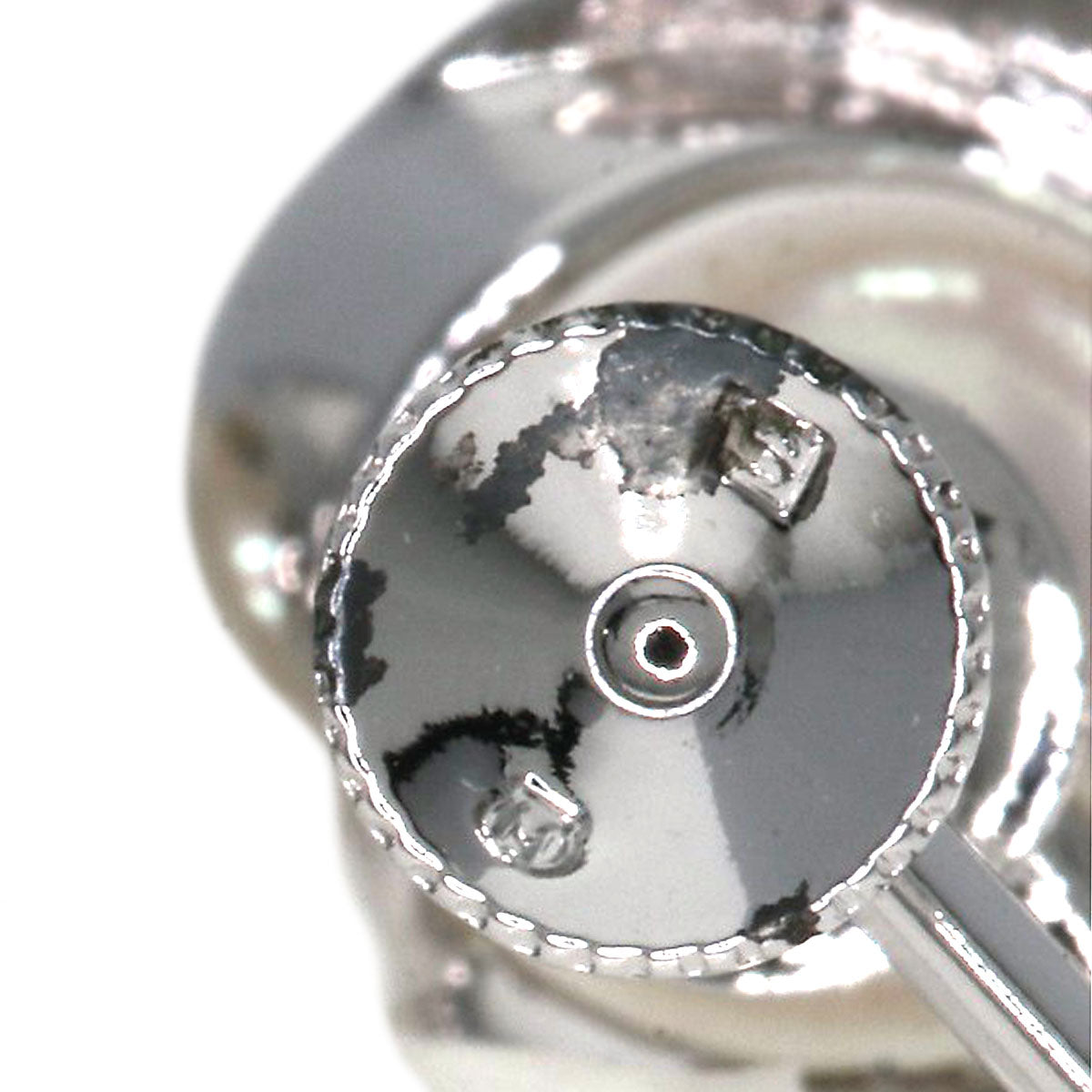 MIKIMOTO Pearl Pearl Earring Silver Ladies [Used]