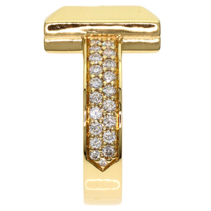 TIFFANY&Co.   Ring T One Half Diamond K18 Yellow Gold Ladies