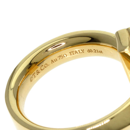 TIFFANY&Co.   Ring T One Half Diamond K18 Yellow Gold Ladies
