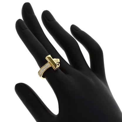 TIFFANY&Co.   Ring T One Half Diamond K18 Yellow Gold Ladies