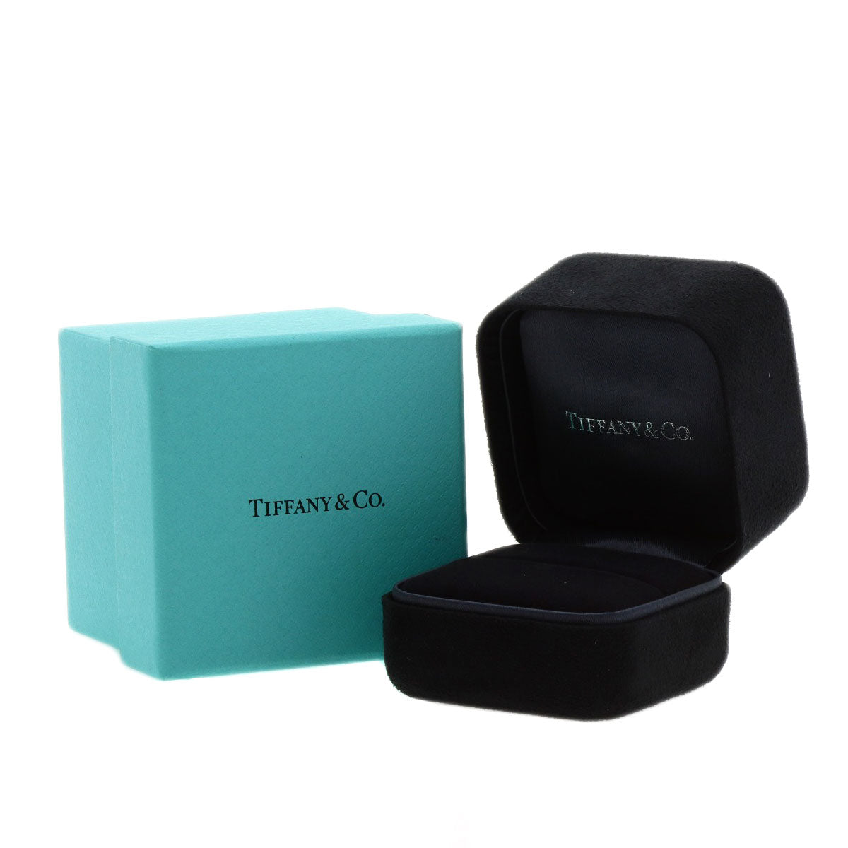 TIFFANY&Co.   Ring T One Half Diamond K18 Yellow Gold Ladies