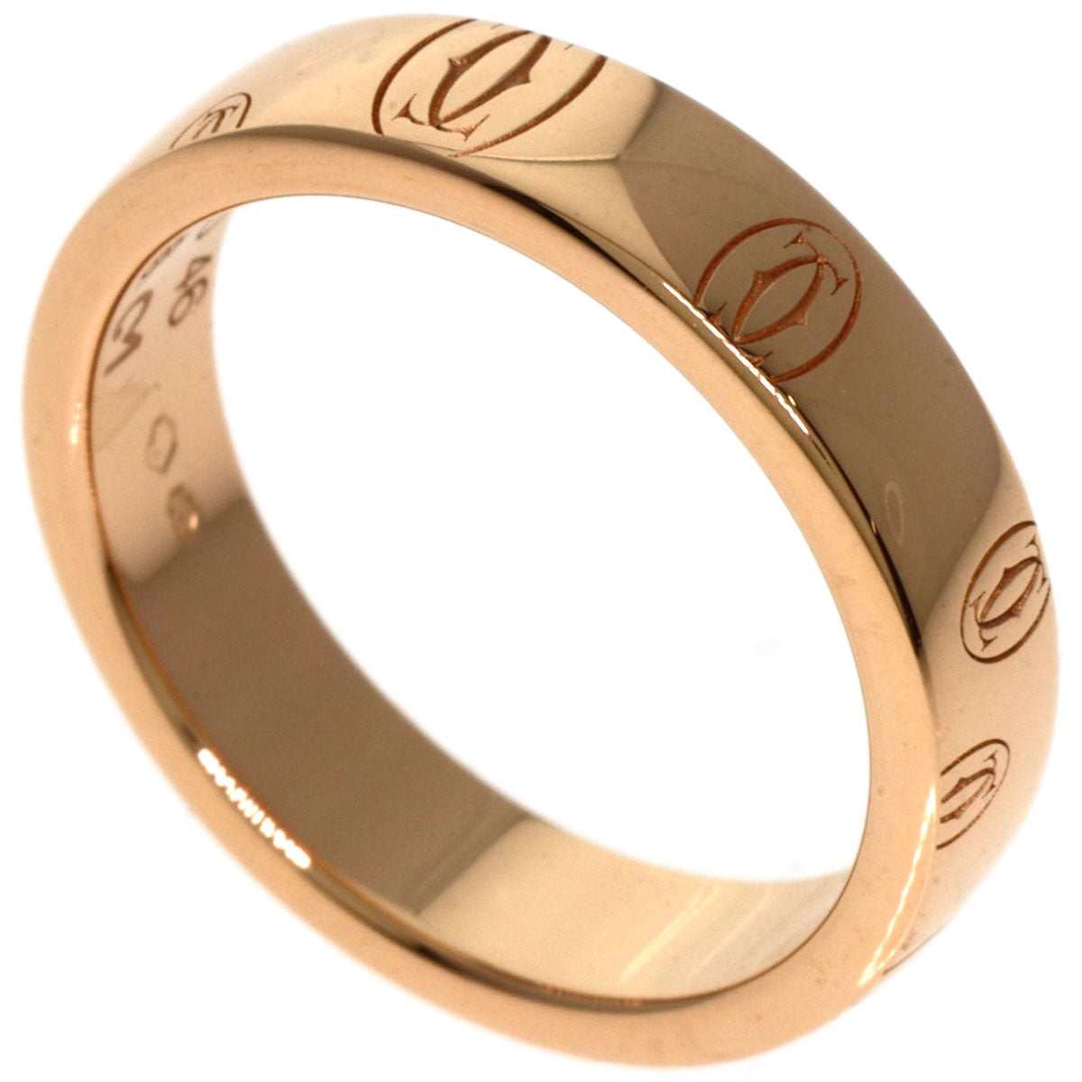 CARTIER Happy birthday # 46 Ring K18 Pink Gold Ladies [Used]