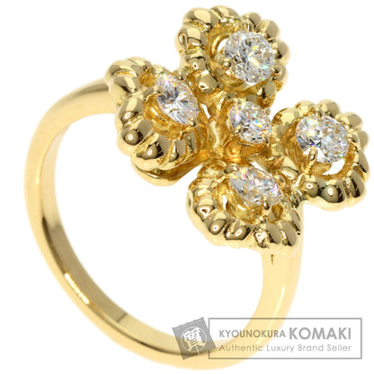 Queen   Ring Diamond K18 Yellow Gold Ladies