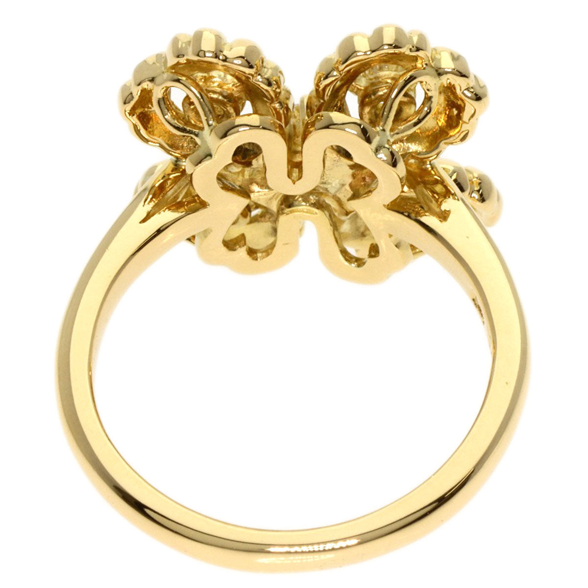 Queen   Ring Diamond K18 Yellow Gold Ladies