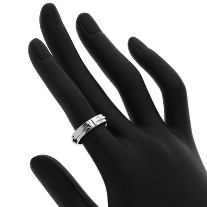TIFFANY&Co. T TWO narrow Ring K18 White Gold Ladies [Used]