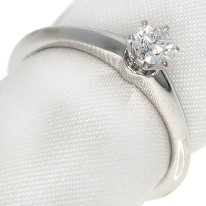 TIFFANY&Co. Solitaire Diamond Knife Edge Ring Platinum PT950 Ladies [Used]