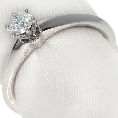 TIFFANY&Co. Solitaire Diamond Knife Edge Ring Platinum PT950 Ladies [Used]