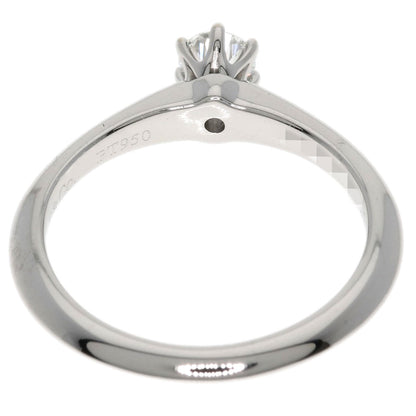 TIFFANY&Co. Solitaire Diamond Knife Edge Ring Platinum PT950 Ladies [Used]
