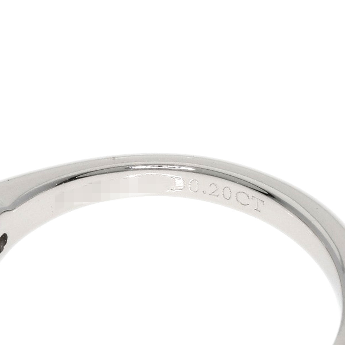 TIFFANY&Co. Solitaire Diamond Knife Edge Ring Platinum PT950 Ladies [Used]
