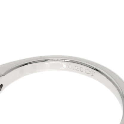 TIFFANY&Co. Solitaire Diamond Knife Edge Ring Platinum PT950 Ladies [Used]