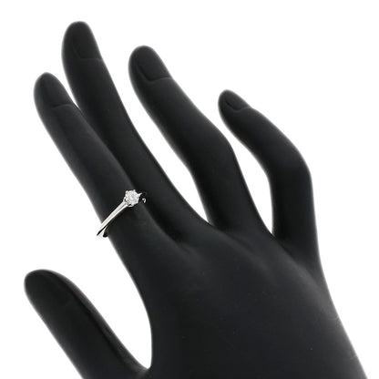TIFFANY&Co. Solitaire Diamond Knife Edge Ring Platinum PT950 Ladies [Used]