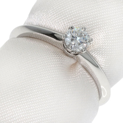 TIFFANY&Co. Solitaire Diamond Knife Edge Ring Platinum PT950 Ladies [Used]