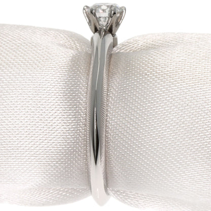 TIFFANY&Co. Solitaire Diamond Knife Edge Ring Platinum PT950 Ladies [Used]