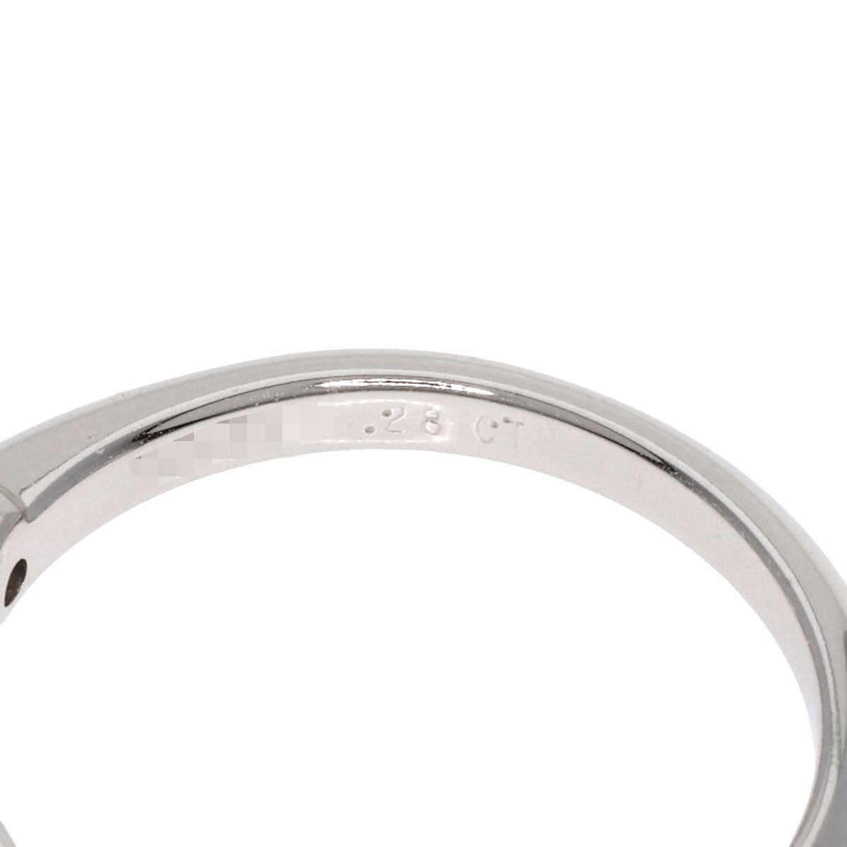 TIFFANY&Co. Solitaire Diamond Knife Edge Ring Platinum PT950 Ladies [Used]