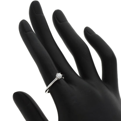 TIFFANY&Co. Solitaire Diamond Knife Edge Ring Platinum PT950 Ladies [Used]