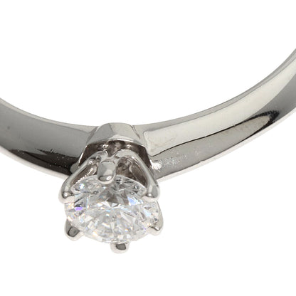 TIFFANY&Co. Solitaire Diamond Knife Edge Ring Platinum PT950 Ladies [Used]