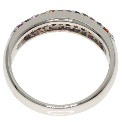 Ponte Vecchio Eterno Caffe Piccolini Sapphire Diamond Ring K18 White Gold Ladies [Used]