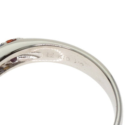 Ponte Vecchio Eterno Caffe Piccolini Sapphire Diamond Ring K18 White Gold Ladies [Used]