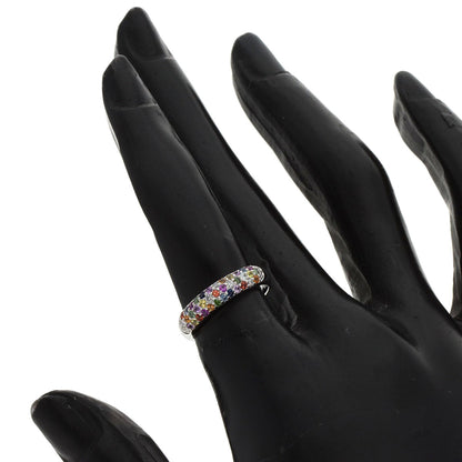 Ponte Vecchio Eterno Caffe Piccolini Sapphire Diamond Ring K18 White Gold Ladies [Used]