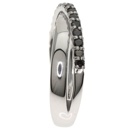 Ponte Vecchio Black　Diamond Ring K18 White Gold Ladies [Used]