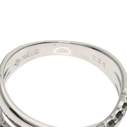 Ponte Vecchio Black　Diamond Ring K18 White Gold Ladies [Used]