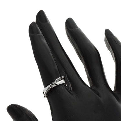 Ponte Vecchio Black　Diamond Ring K18 White Gold Ladies [Used]