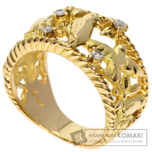 TASAKI   Ring Small bird motif Diamond K18 Yellow Gold Ladies