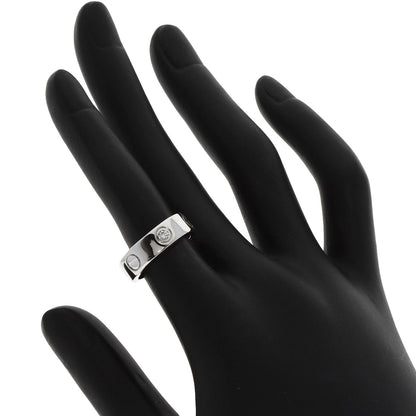 CARTIER love ring 3P Diamond #48 Ring K18 White Gold Ladies [Used]