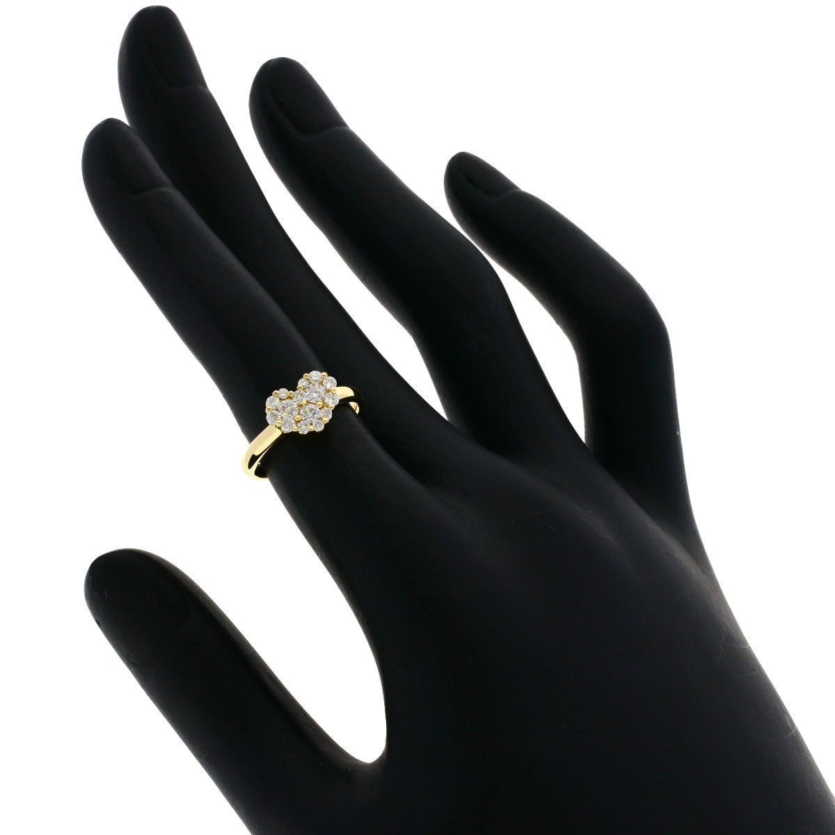 Ponte Vecchio   Ring Heart motif Diamond K18 Yellow Gold Ladies