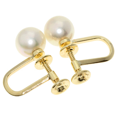 MIKIMOTO Pearl Pearl Earring K14 Yellow Gold Ladies [Used]