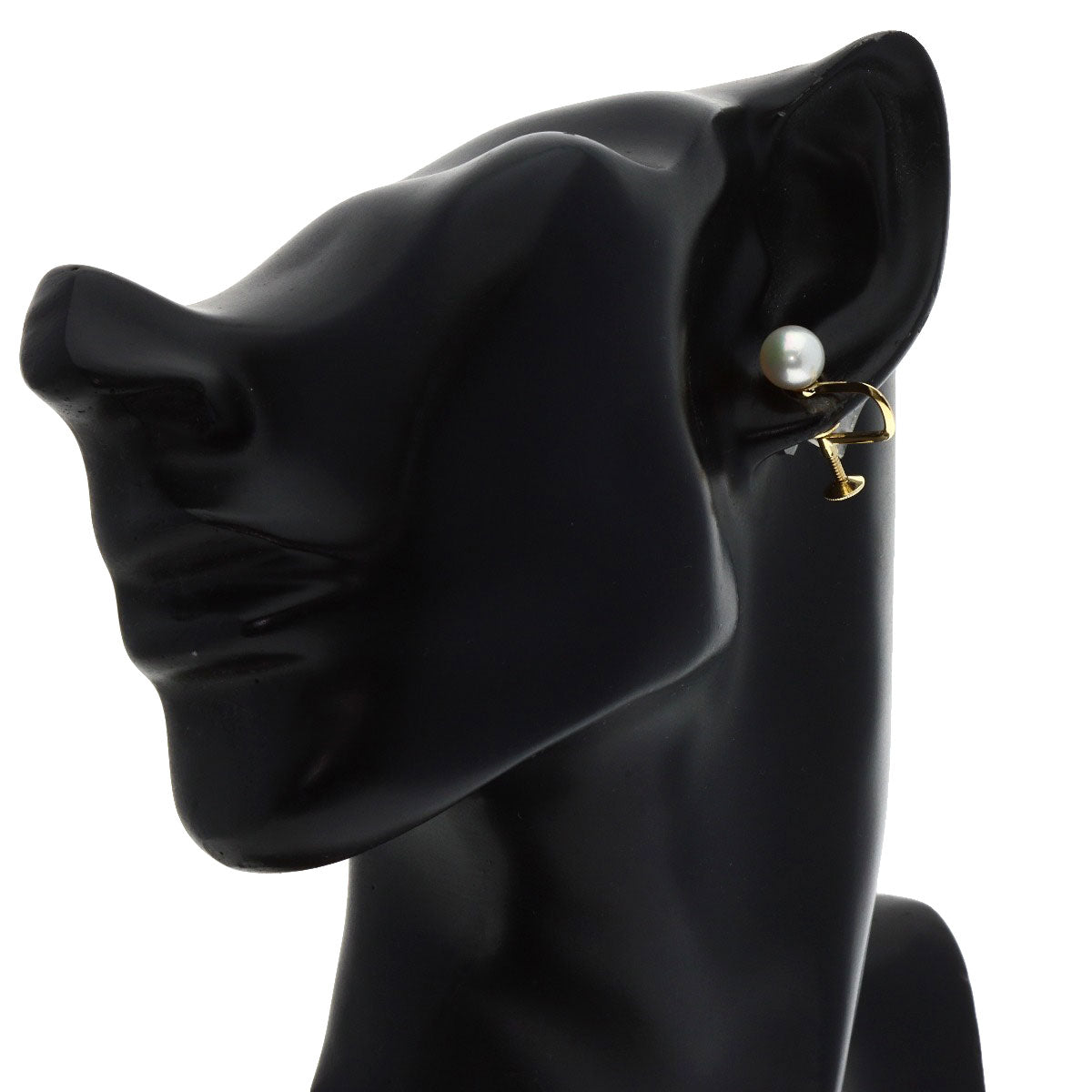 MIKIMOTO Pearl Pearl Earring K14 Yellow Gold Ladies [Used]