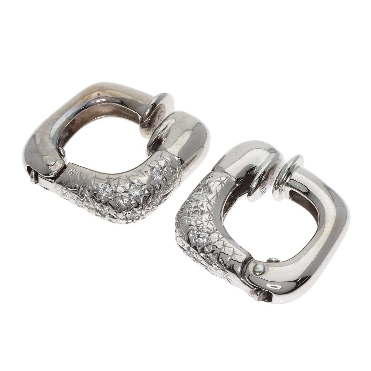 TASAKI Diamond Earring K18 White Gold Ladies [Used]