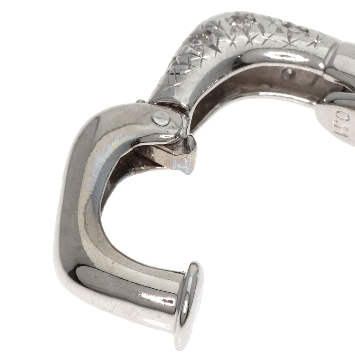 TASAKI Diamond Earring K18 White Gold Ladies [Used]