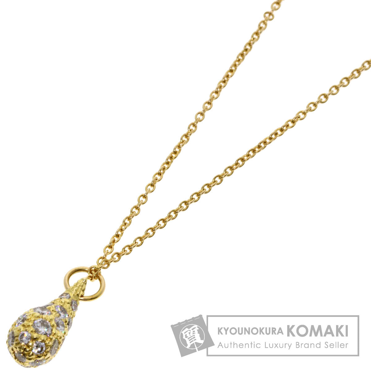 TIFFANY&Co.   Necklace Teardrop Diamond K18 Yellow Gold Ladies