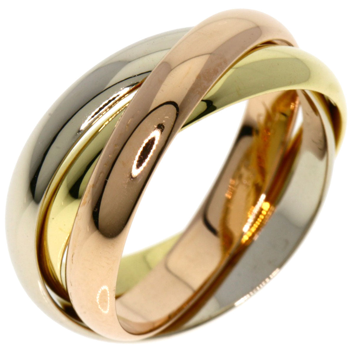 CARTIER   Ring Trinity #55 K18 Yellow Gold K18 White GoldLadies