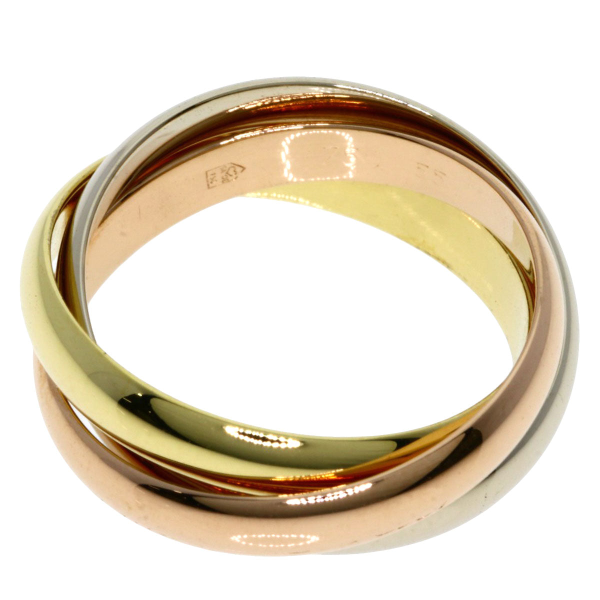 CARTIER   Ring Trinity #55 K18 Yellow Gold K18 White GoldLadies