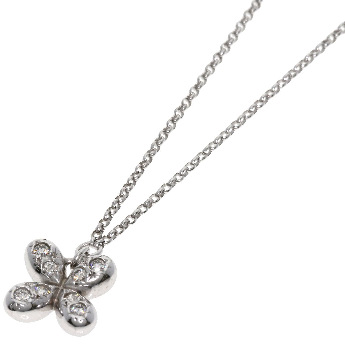 TASAKI Diamond Necklace K18 White Gold Ladies [Used]