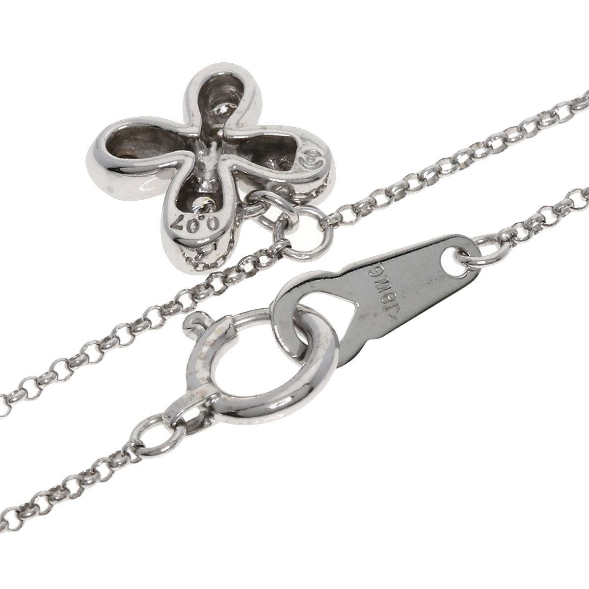 TASAKI Diamond Necklace K18 White Gold Ladies [Used]