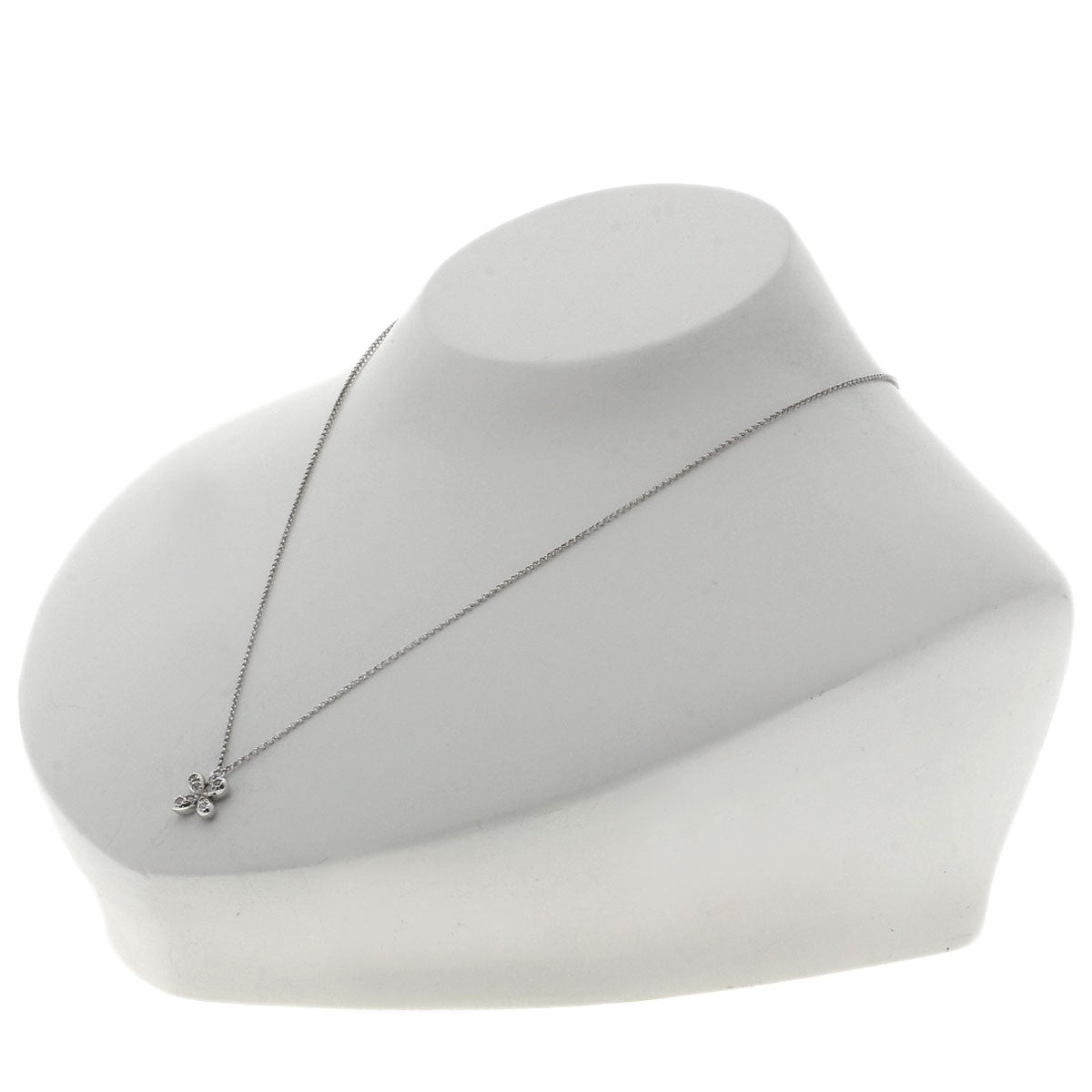 TASAKI Diamond Necklace K18 White Gold Ladies [Used]