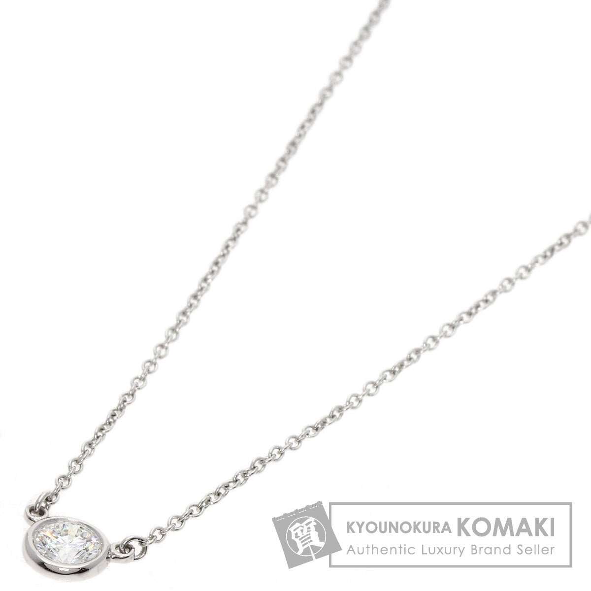 TIFFANY&Co. By The Yard Diamond Necklace Platinum PT950 Ladies [Used]