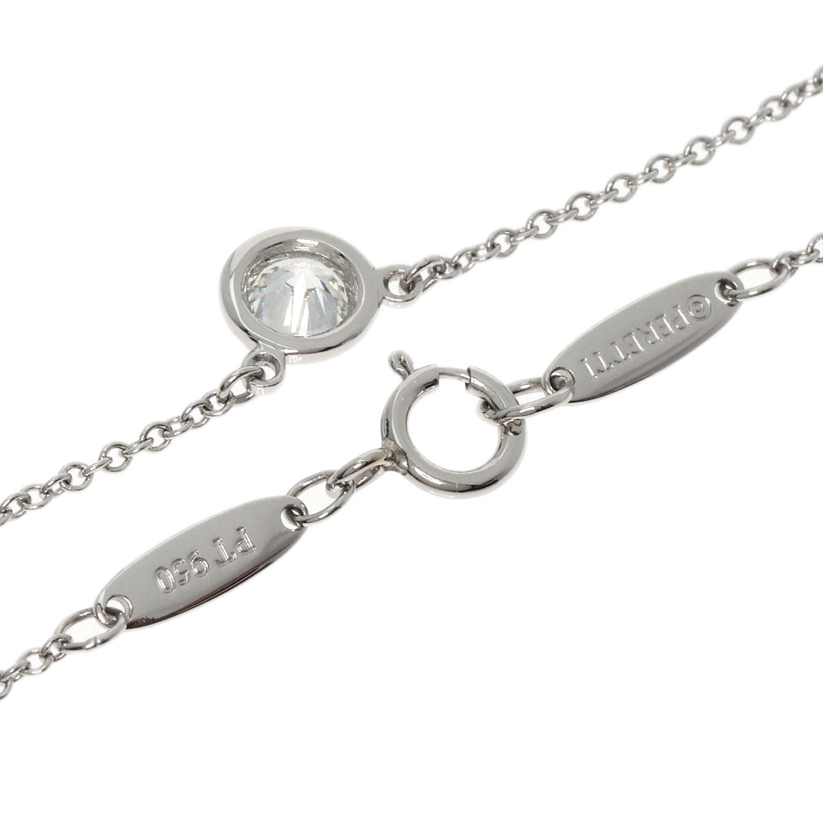 TIFFANY&Co. By The Yard Diamond Necklace Platinum PT950 Ladies [Used]