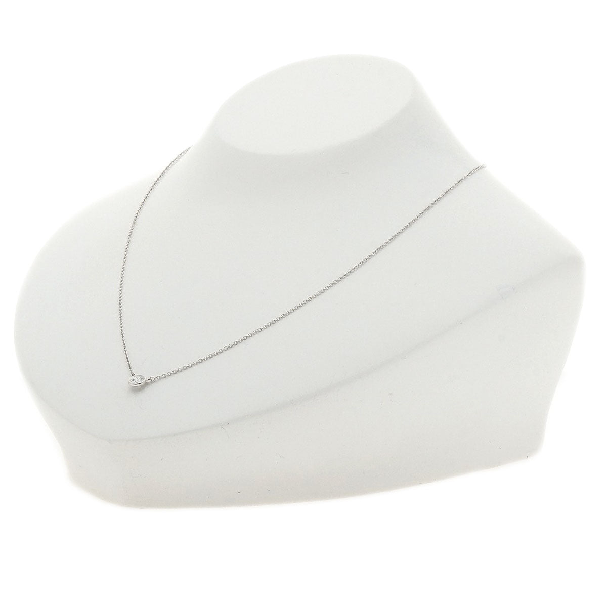 TIFFANY&Co. By The Yard Diamond Necklace Platinum PT950 Ladies [Used]