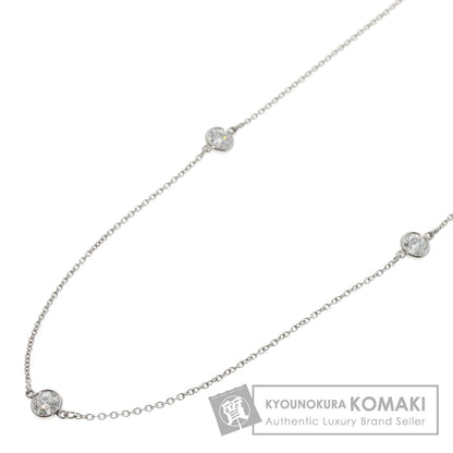TIFFANY&Co. By The Yard 5P Diamond Necklace Platinum PT950 Ladies [Used]