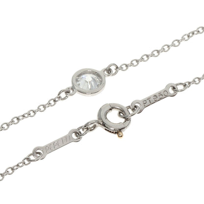 TIFFANY&Co. By The Yard 5P Diamond Necklace Platinum PT950 Ladies [Used]