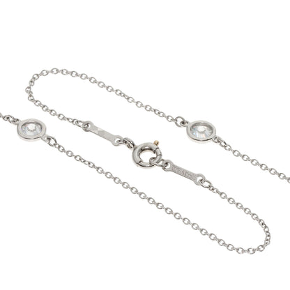 TIFFANY&Co. By The Yard 5P Diamond Necklace Platinum PT950 Ladies [Used]