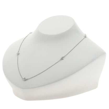 TIFFANY&Co. By The Yard 5P Diamond Necklace Platinum PT950 Ladies [Used]