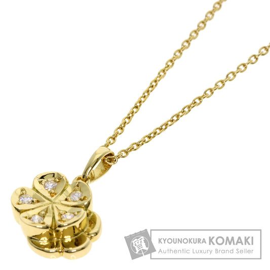 Dior   Necklace Flower motif Diamond K18 Yellow Gold Ladies