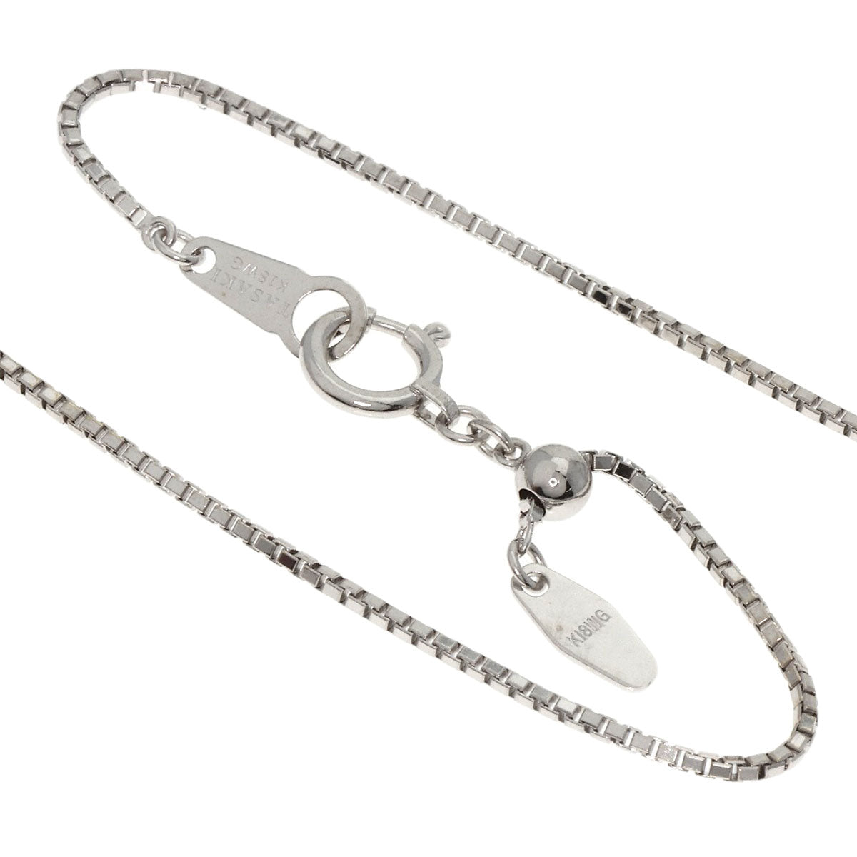 TASAKI PearlPearl Diamond Necklace K18 White Gold Ladies [Used]